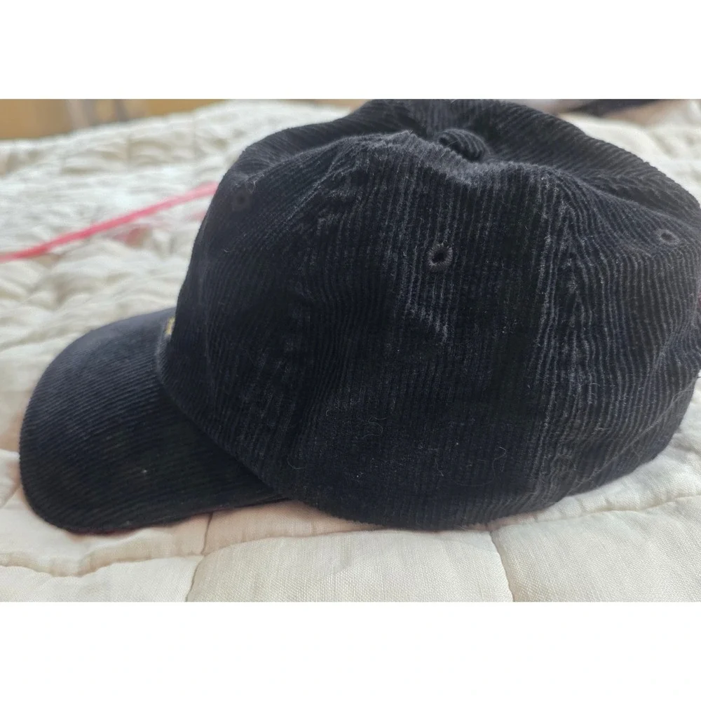 Disney Store Baseball Cap Unisex OS Black Patch Mickey Mouse Corduroy Hat